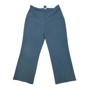GAP Womens Dress Pants Blue Wool High Waisted Cropped Straight Leg Trousers 6